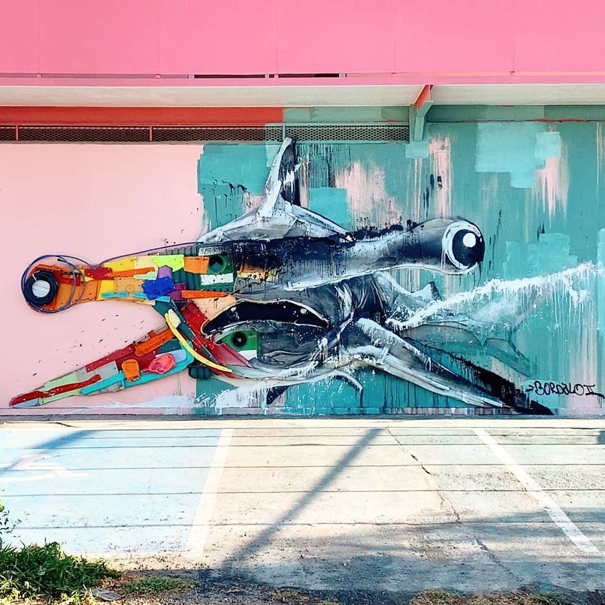 Trash Animals Sculpture