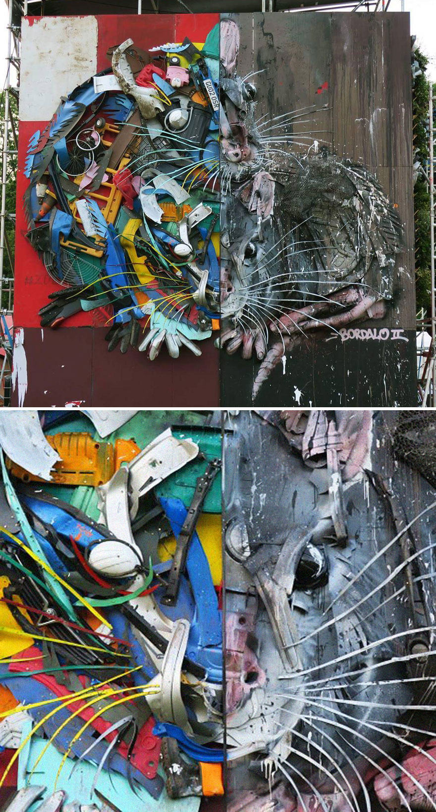 Trash Animals Sculpture