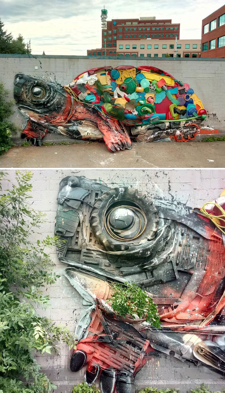 Trash Animals Sculpture