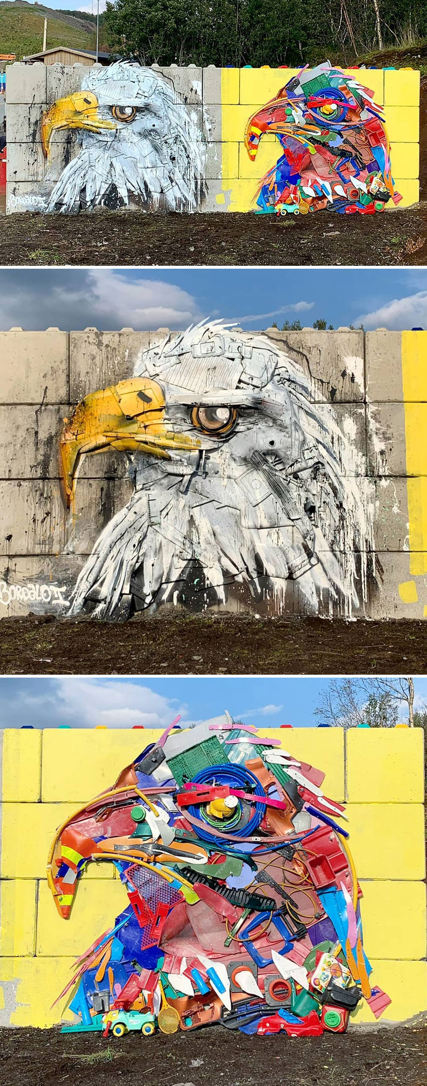 Trash Animals Sculpture