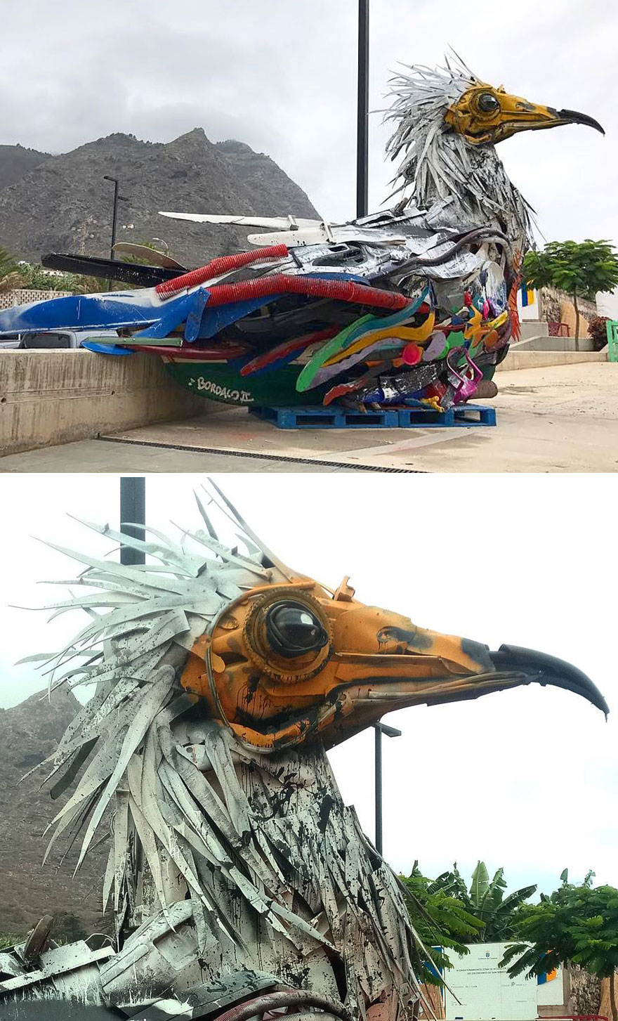 Trash Animals Sculpture