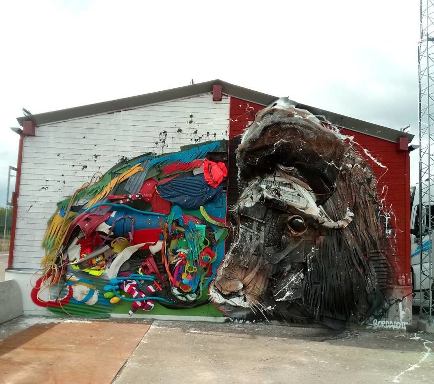 Trash Animals Sculpture