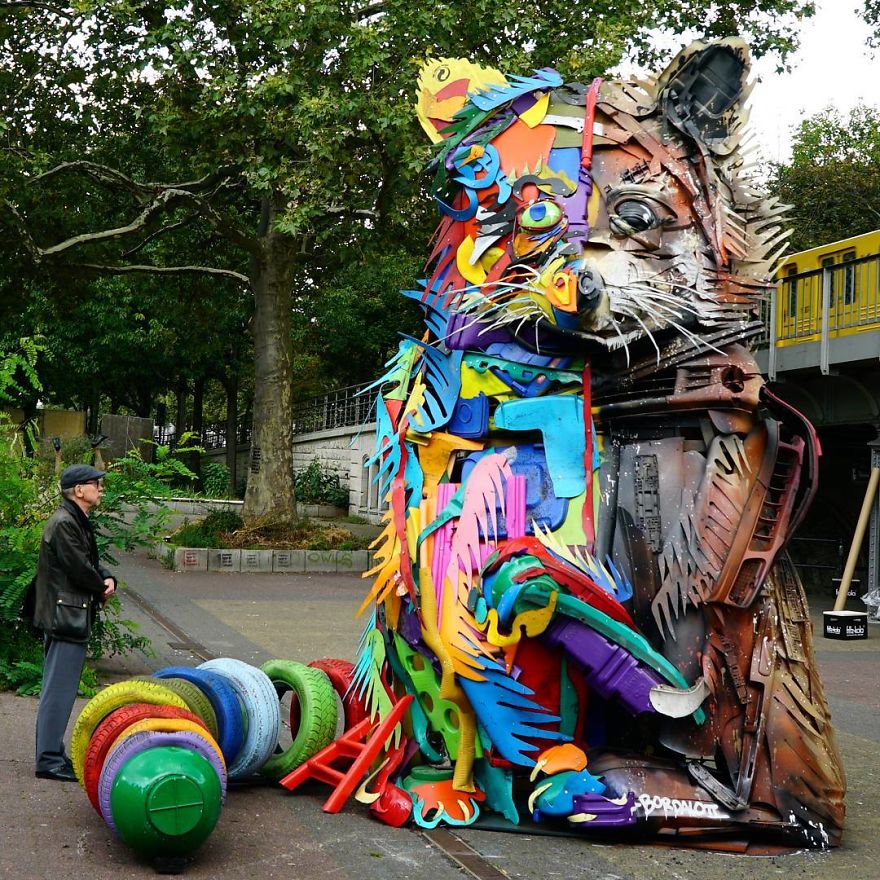 Trash Animals Sculpture