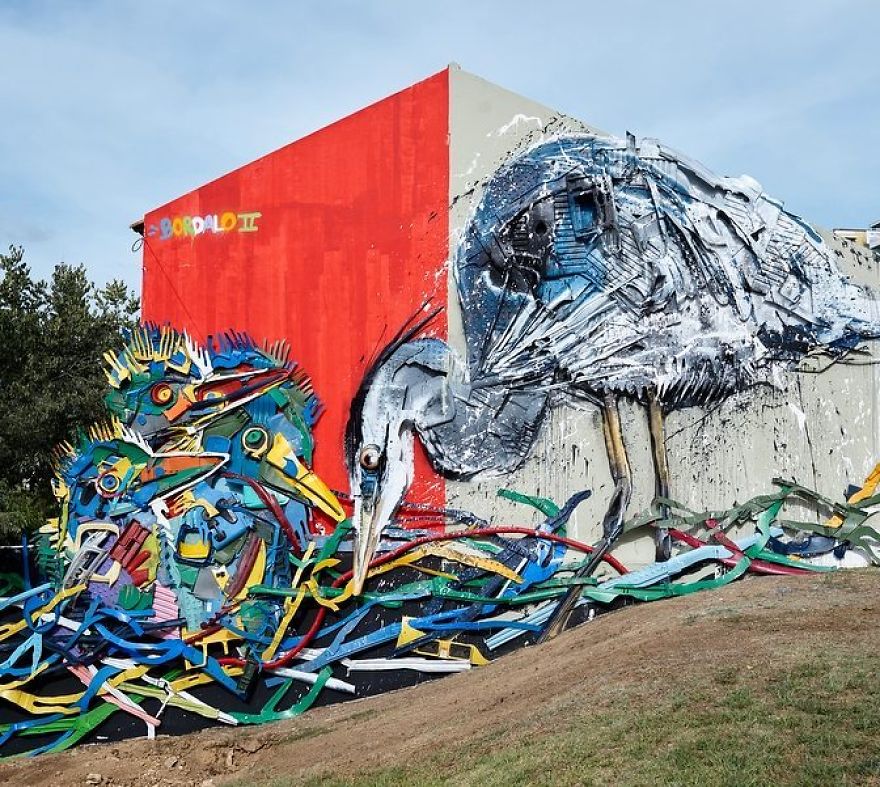 Trash Animals Sculpture