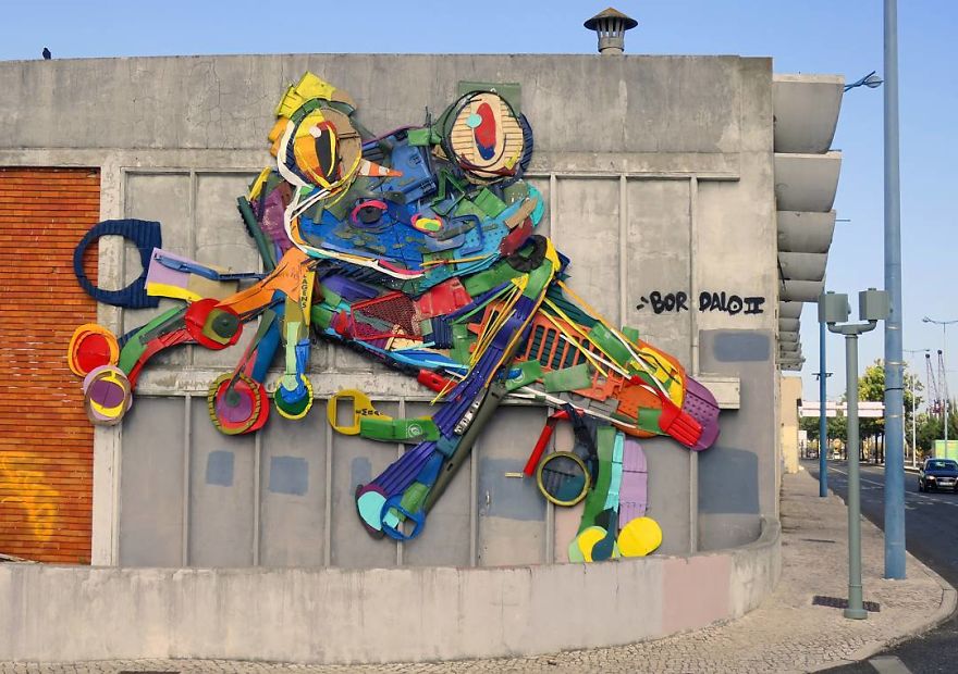 Trash Animals Sculpture