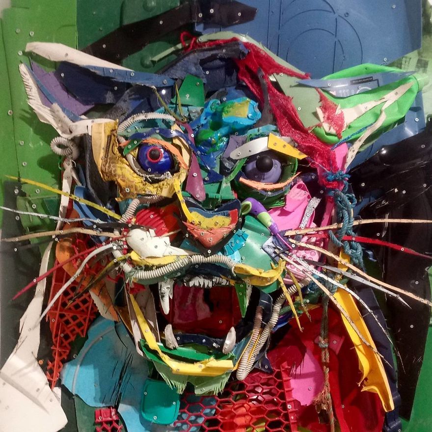 Trash Animals Sculpture