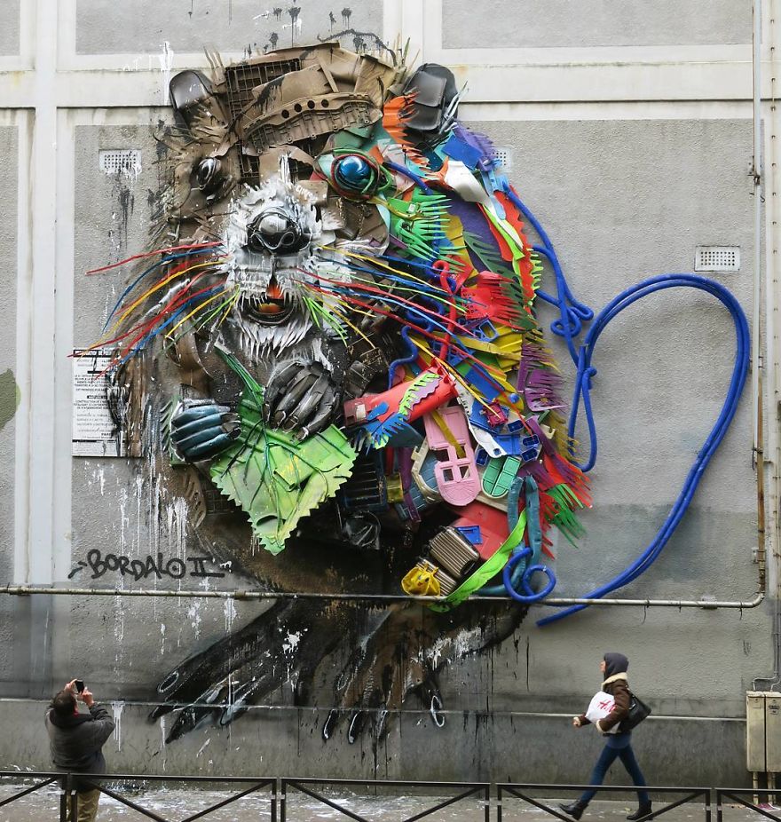 Trash Animals Sculpture