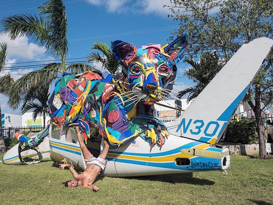 Trash Animals Sculpture