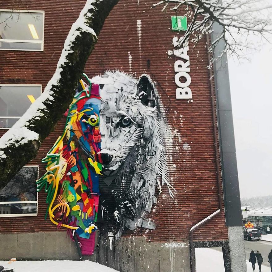 Trash Animals Sculpture