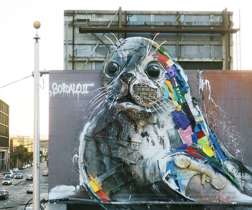 Trash Animals Sculpture