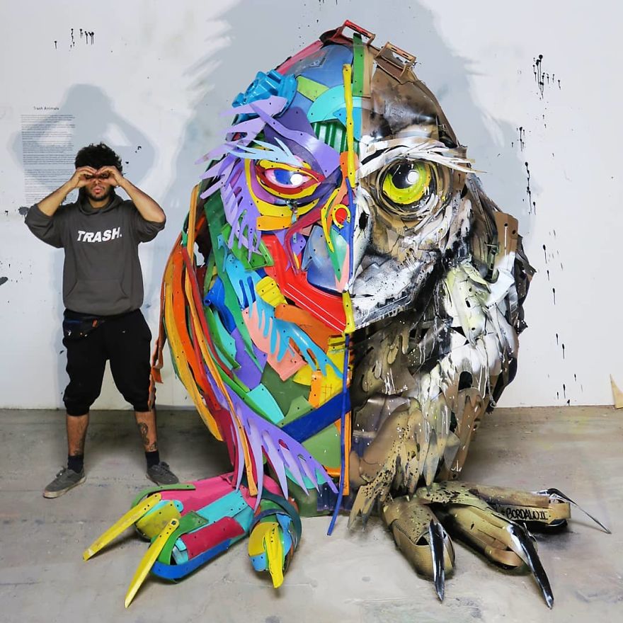 Trash Animals Sculpture