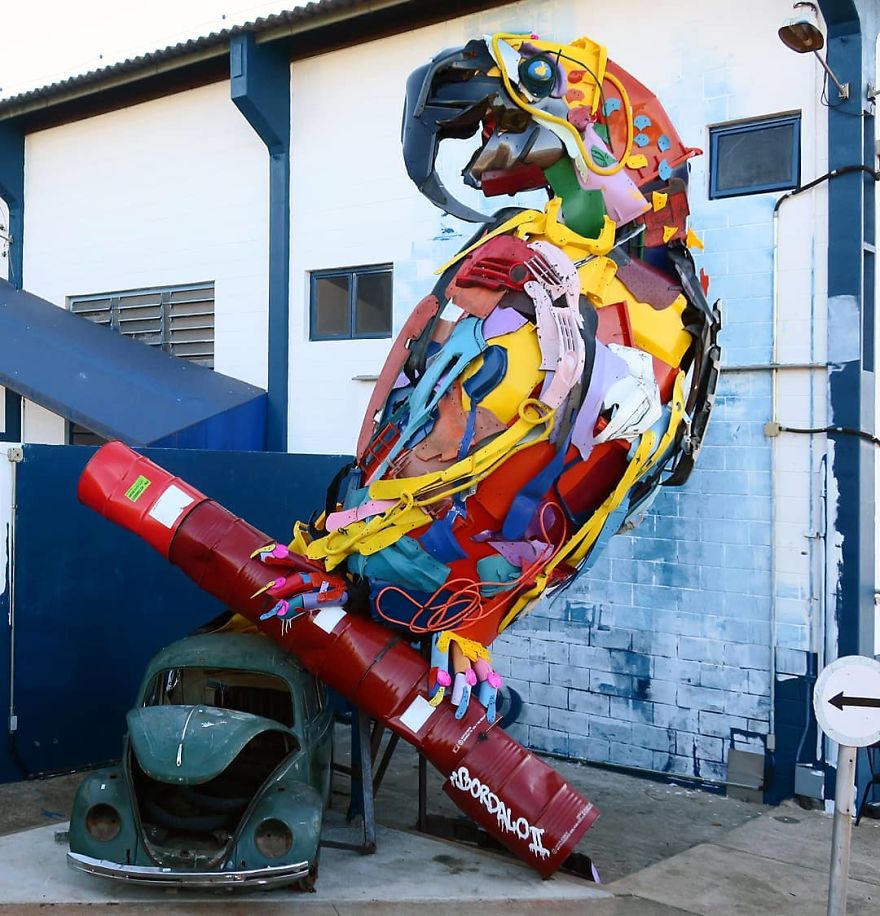 Trash Animals Sculpture