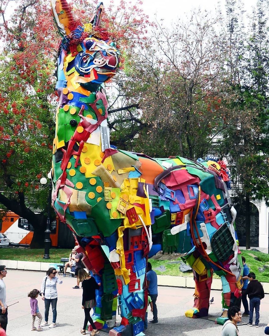Trash Animals Sculpture