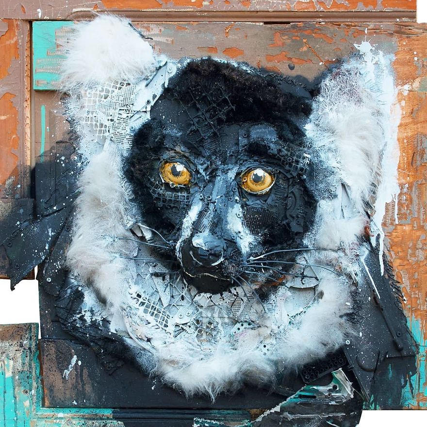 Trash Animals Sculpture