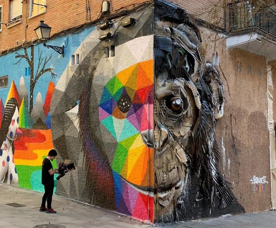 Trash Animals Sculpture