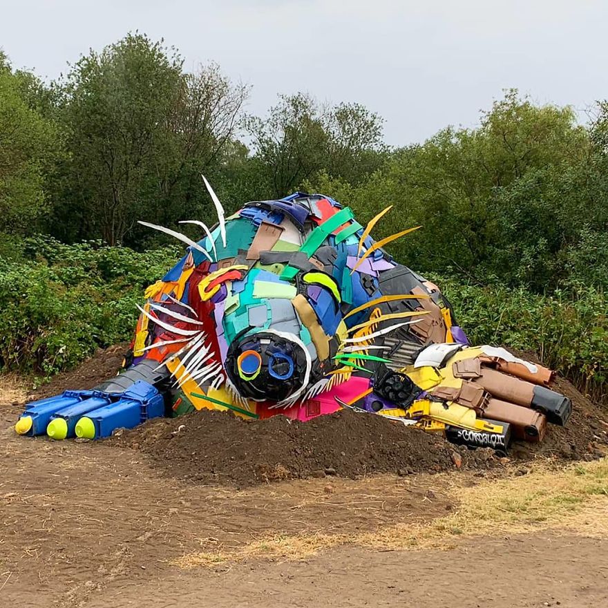 Trash Animals Sculpture