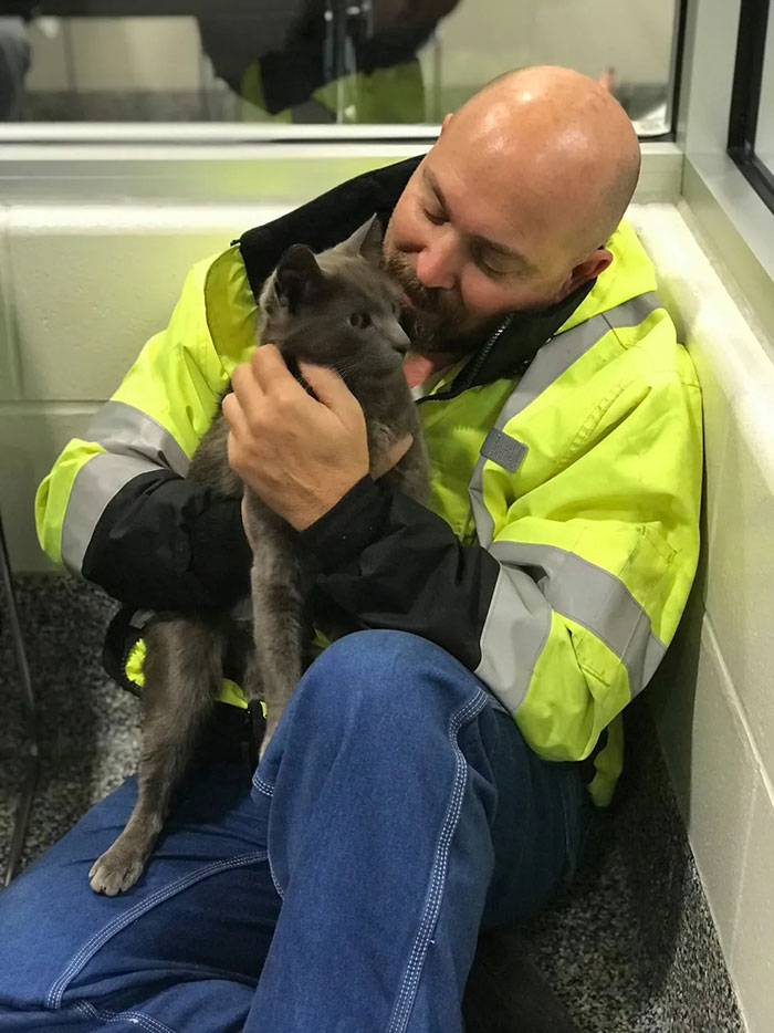 Trucker Bursts Into Tears After Reuniting With His Lost Travel Buddy-Cat After Months Of Searching