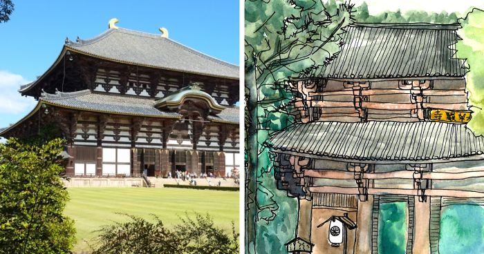 Architect Kathryn Larsen Sketches Her Trip To Japan And It’s An Amazing Way To Get To Know A Country And Its Culture