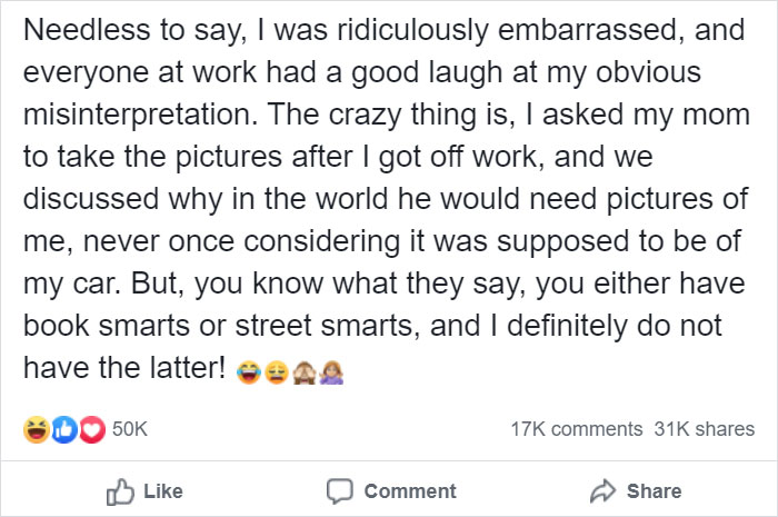 Woman Sends Pics Of Herself Instead Of Her Car To An Insurance Guy, And Over 50k People Find It Hilarious Woman Sends Pics Of Herself Instead Of Her Car To An Insurance Guy, And Over 50k People Find It Hilarious