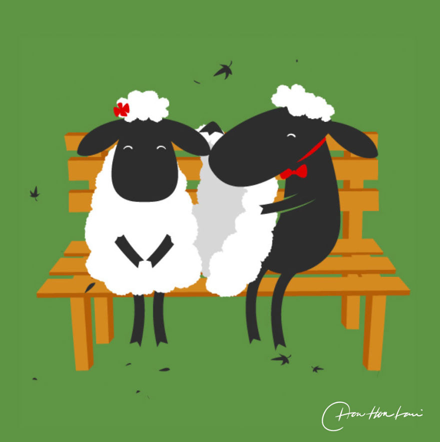 I Created An Illustration Of The Daily Life Of Cute And Funny Animals.