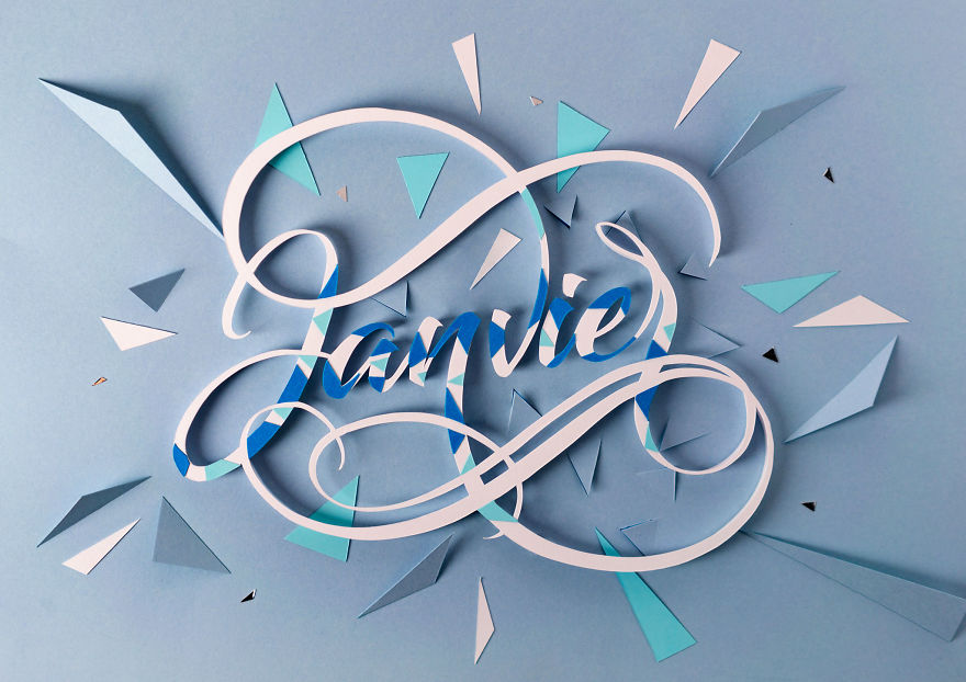 It Took Me 3 Years To Make 18 Lettering Compositions On Paper To Create A Unique International Calendar