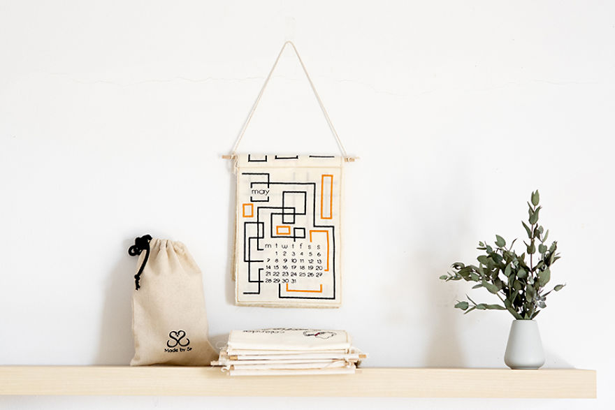 I Embroider The Days Of These Calendars To Warm Your Soul