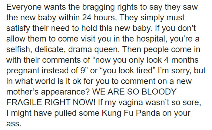 Mom's Viral Post Shows You Shouldn't Visit Someone Who Just Gave Birth Mom's Viral Post Shows You Shouldn't Visit Someone Who Just Gave Birth