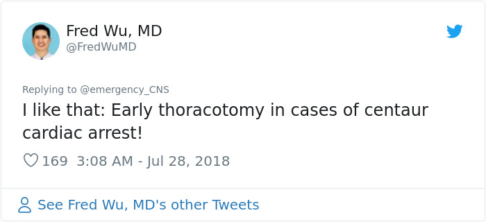 Doctor Tries Answering What He'd Do If A Centaur Had A Heart Attack In A Hilariously Serious Twitter Thread