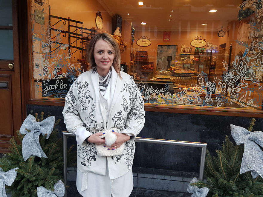 I Decorated My Hometown For Christmas With My Doodles