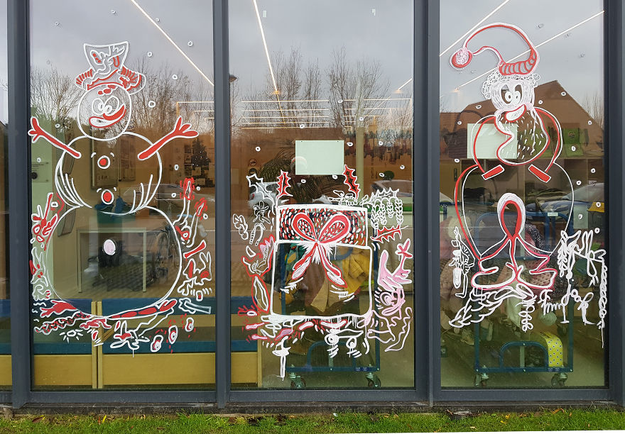 I Decorated My Hometown For Christmas With My Doodles