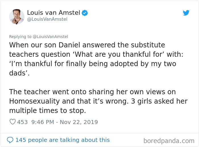 Teacher Doesn&rsquo;t Like This 11-Year-Old Being Thankful For Getting Adopted By Two Dads, So These Three Girls Get Her Fired
