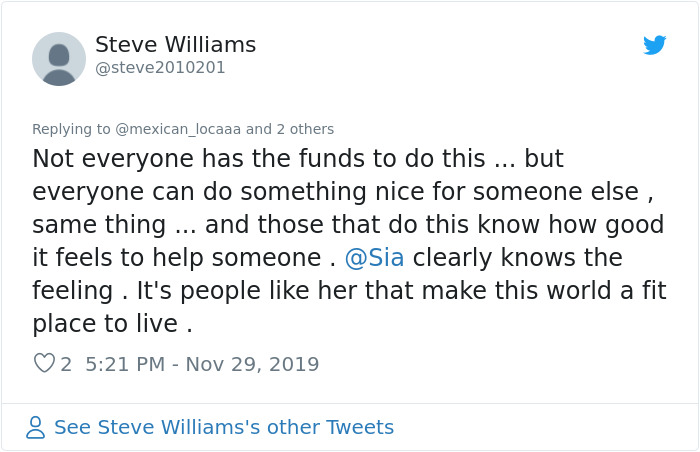 One Woman Paid Everyone's Bills At Walmart Claiming She Won A Lottery, Turns Out It Was Sia One Woman Paid Everyone's Bills At Walmart Claiming She Won A Lottery, Turns Out It Was Sia