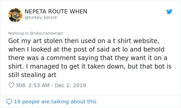 People Astounded To Learn How A Bot Is Stealing Everyone's Art On Twitter, Decide To Trick It Into Getting A Lawsuit