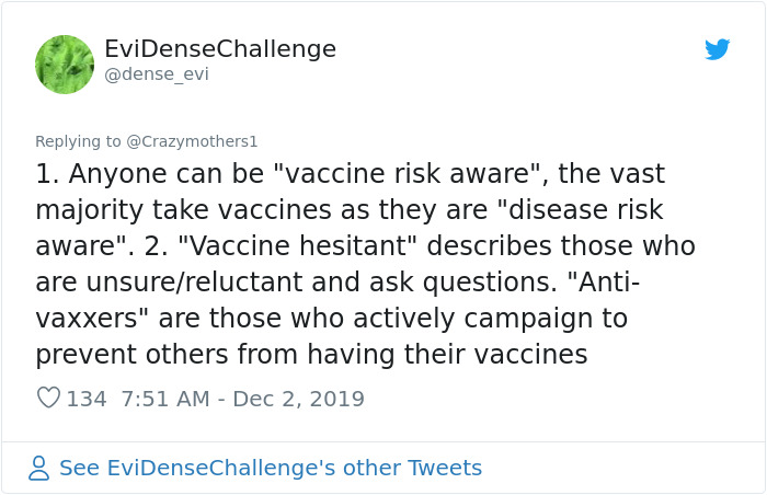 Parents&rsquo; Group Asks For The Term &lsquo;Anti-Vaxxers&rsquo; To Be Retired, But They Won&rsquo;t Be Pleased With The Alternatives Suggested By Twitter