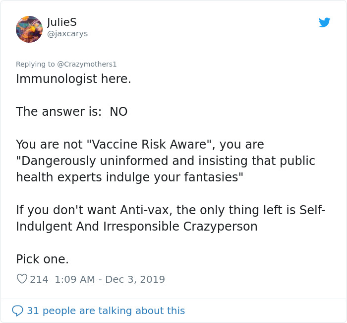 Parents&rsquo; Group Asks For The Term &lsquo;Anti-Vaxxers&rsquo; To Be Retired, But They Won&rsquo;t Be Pleased With The Alternatives Suggested By Twitter