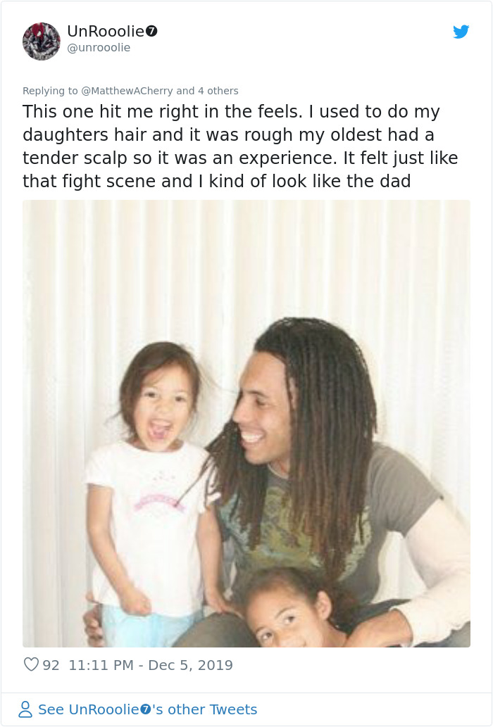 Former NFL Player Releases An Adorable Short Animation Showing African-American Dad Learning To Style His Daughter's Hair For The First Time Former NFL Player Releases An Adorable Short Animation Showing African-American Dad Learning To Style His Daughter's Hair For The First Time