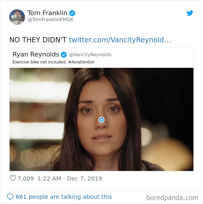 Ryan Reynolds Responds To Peloton Ad With A Hilarious ‘Sequel’ Featuring The Same Actress Ryan Reynolds Responds To Peloton Ad With A Hilarious ‘Sequel’ Featuring The Same Actress