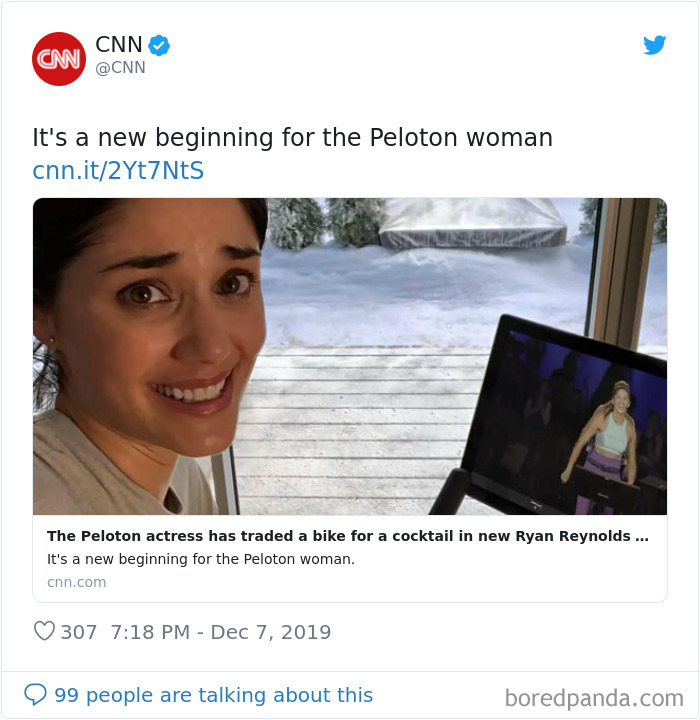 Ryan Reynolds Responds To Peloton Ad With A Hilarious ‘Sequel’ Featuring The Same Actress Ryan Reynolds Responds To Peloton Ad With A Hilarious ‘Sequel’ Featuring The Same Actress