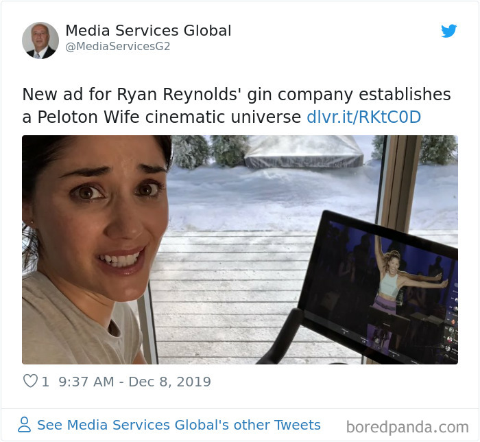 Ryan Reynolds Responds To Peloton Ad With A Hilarious ‘Sequel’ Featuring The Same Actress