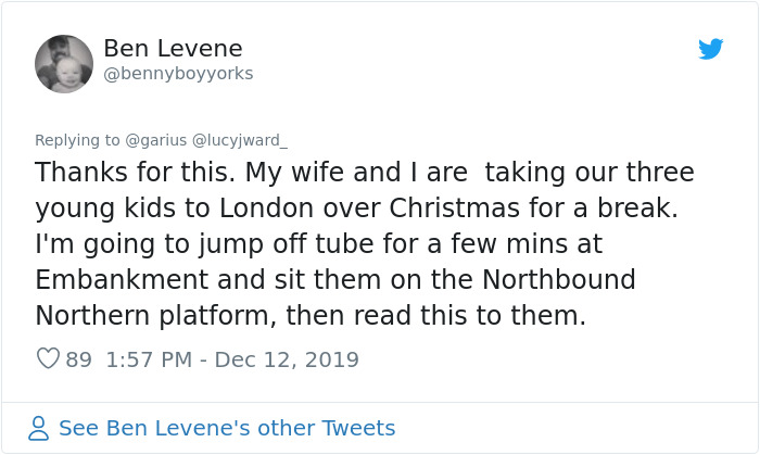 This Powerful Love And Loss Story On The London Underground Is Going Viral On Twitter