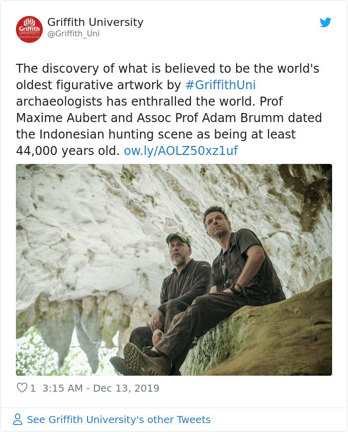 The Newly Discovered 44,000 Y.O. Animal Cave Paintings Tell The Oldest Story On Earth