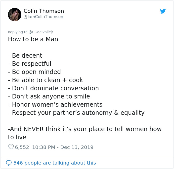 People Destroy Guy's Sexist Lists On How To Be A Man vs. How To Be A Woman