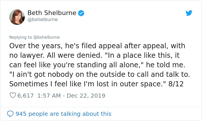 This Man Has Been In Prison For The Past 38 Years Since He Was Sentenced To Life For Stealing $9 In 1982