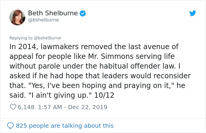 This Man Has Been In Prison For The Past 38 Years Since He Was Sentenced To Life For Stealing $9 In 1982