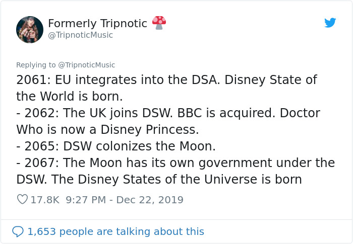 Guy Hilariously Predicts Disney’s Future By Writing A Timeline From 1995 To 2100 Guy Hilariously Predicts Disney’s Future By Writing A Timeline From 1995 To 2100