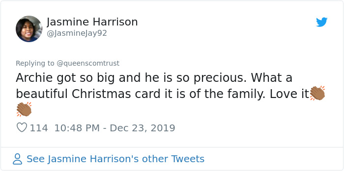 Harry And Meghan's Family Release Their Eco-Friendly Christmas Card Featuring Baby Archie Harry And Meghan's Family Release Their Eco-Friendly Christmas Card Featuring Baby Archie