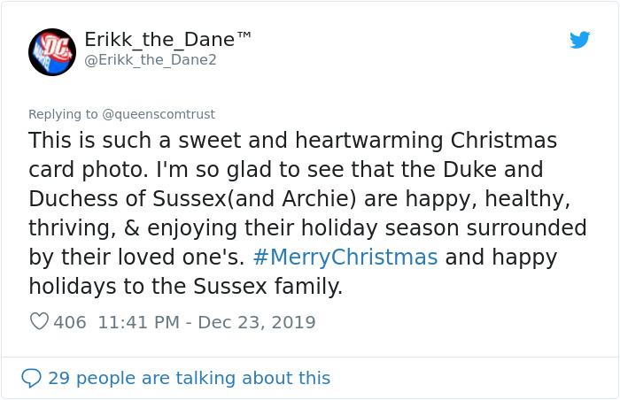 Harry And Meghan's Family Release Their Eco-Friendly Christmas Card Featuring Baby Archie Harry And Meghan's Family Release Their Eco-Friendly Christmas Card Featuring Baby Archie