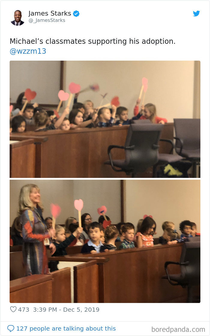 Boy Has His Whole Kindergarten Class At His Adoption Hearing And It's The Cutest Support Group Ever Boy Has His Whole Kindergarten Class At His Adoption Hearing And It's The Cutest Support Group Ever