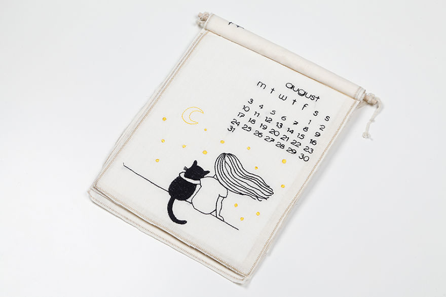 I Embroider The Days Of These Calendars To Warm Your Soul