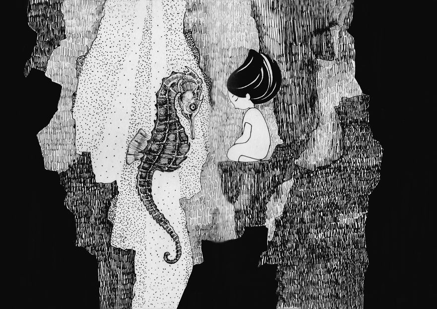 I Colored 12 Of My Old Drawings And Now They Look Like They Are From A Different World I Colored 12 Of My Old Drawings And Now They Look Like They Are From A Different World